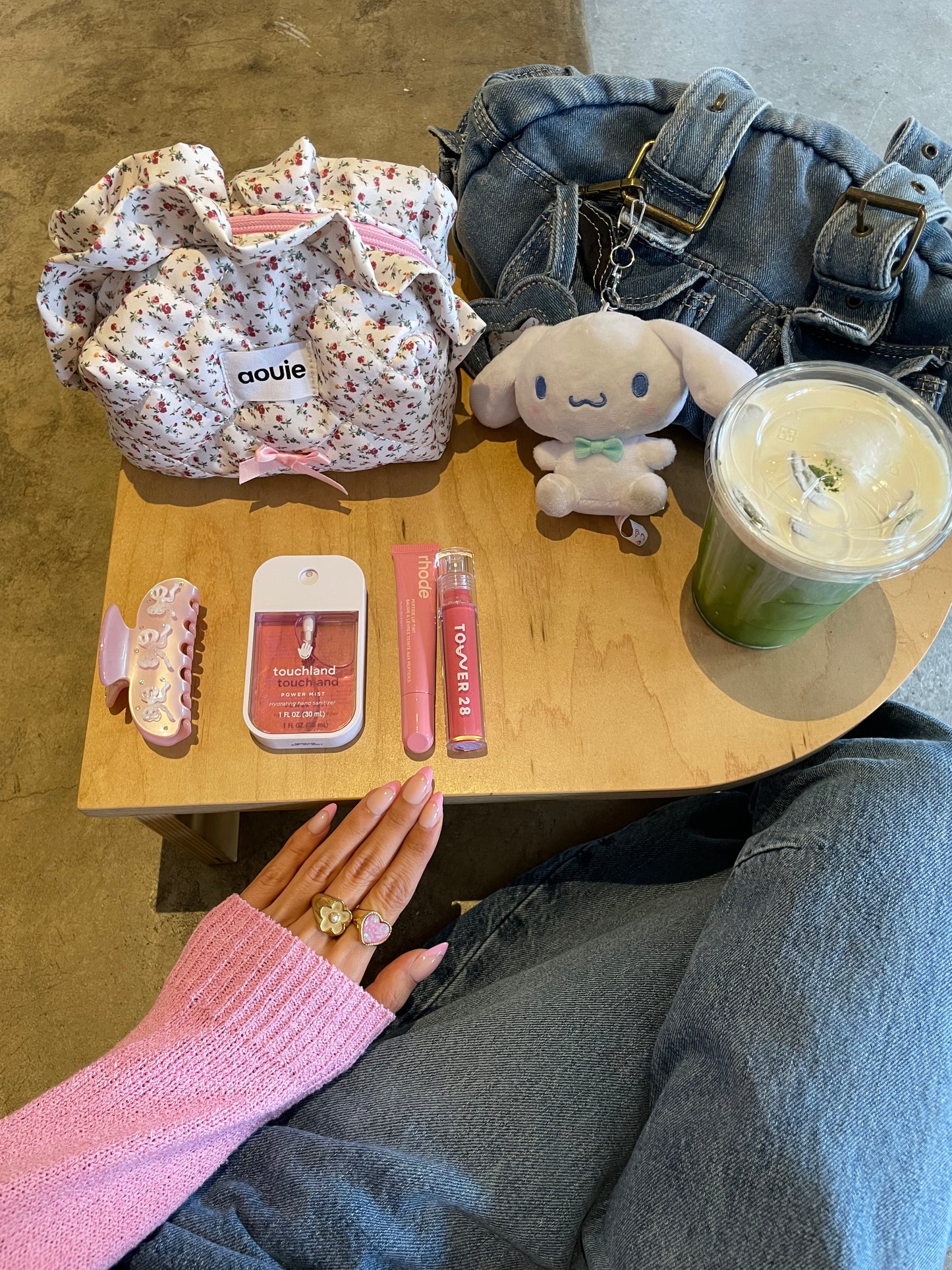 The Floral Ruffled Makeup Bag