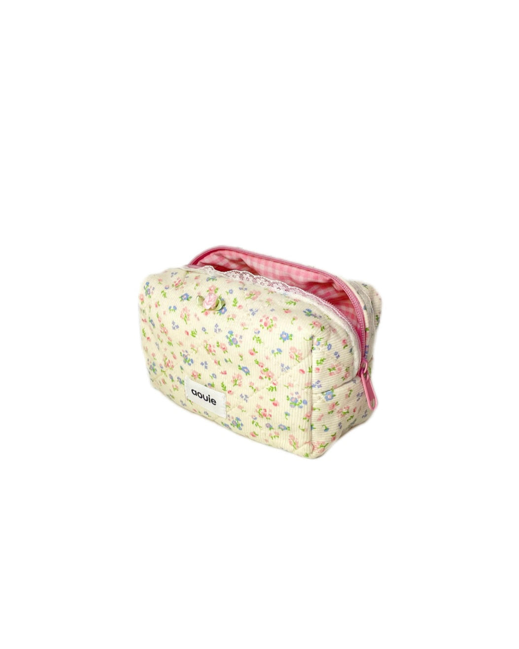 Pink Blooming Floral Makeup Bag