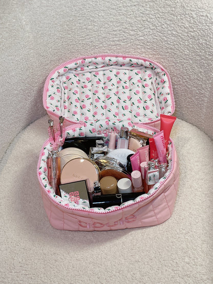 Pink Plush ballerina vanity bag