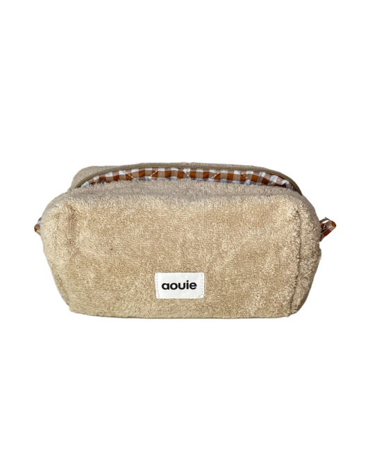 Teddy Towel Makeup Bag